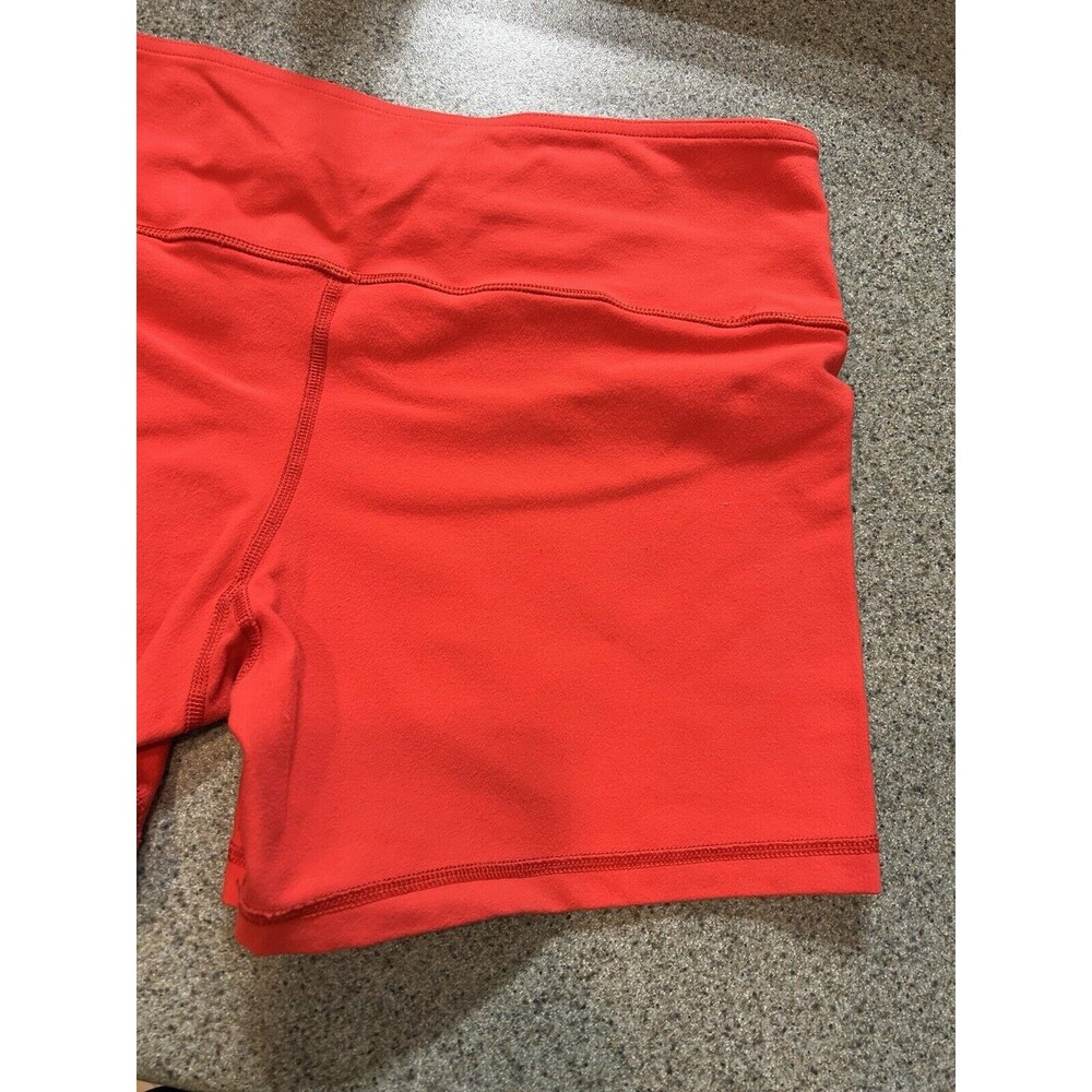 Lululemon Groove Biker Shorts Coral Orange. No Tag 30 Waist - Picture 4 of 8